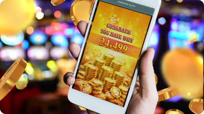 Futuristic slot game graphics